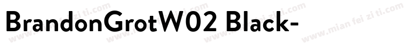 BrandonGrotW02 Black字体转换